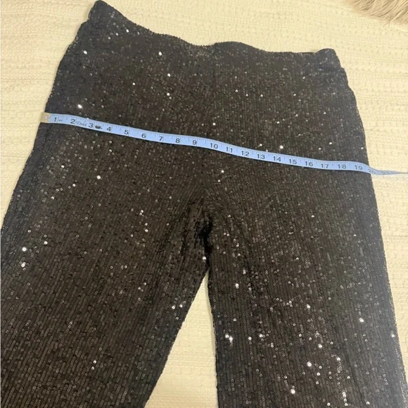 CeCe Black Sequin Trousers - Picture 10 of 10